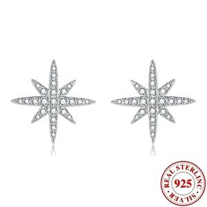 S925 Sterling Silver Polaris Studded Earrings